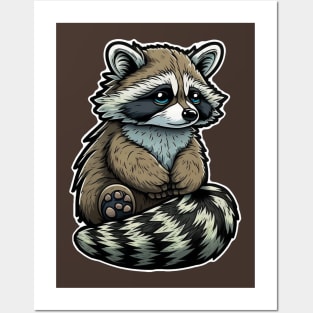 Cute Racoon Posters and Art